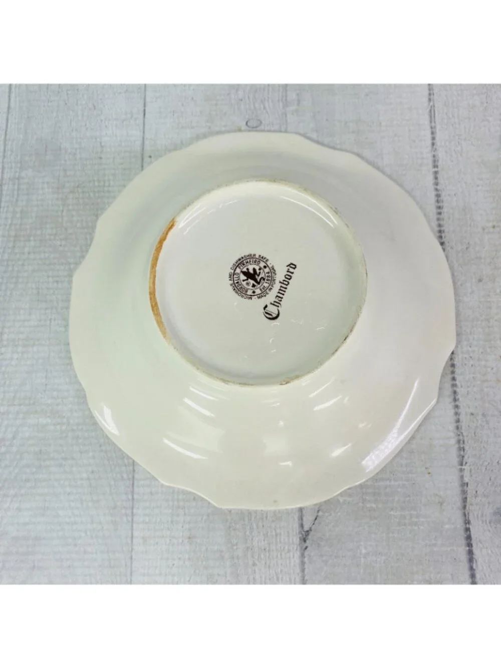 Bordallo Pinheiro Portugal CHAMBORD Scalloped Cream Soup Ceral Bowls Set of 4
